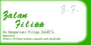 zalan filipp business card